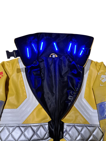 Yellow Cyberpunk 2077 LED Collar David Martinez Jacket