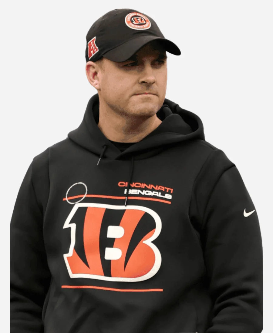 Zac Taylor Cincinnati Bengals Coach Black Pullover Hoodie