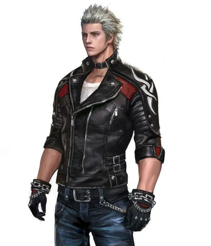 Vergil Anime DMC Motorcycle Leather Jacket