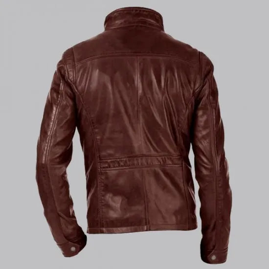 ARROW JOHN DIGGLE BROWN LEATHER JACKET