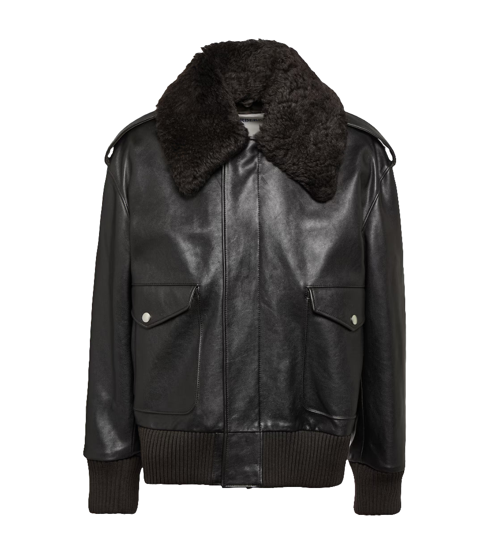 Aviator Shearling Leather Jacket