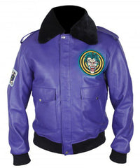 Batman Bob the Goon Henchman Purple Joker Jacket