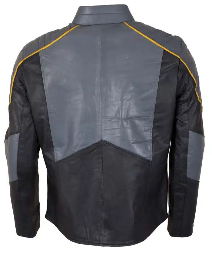 Batman Vs Superman Grey Leather Jacket