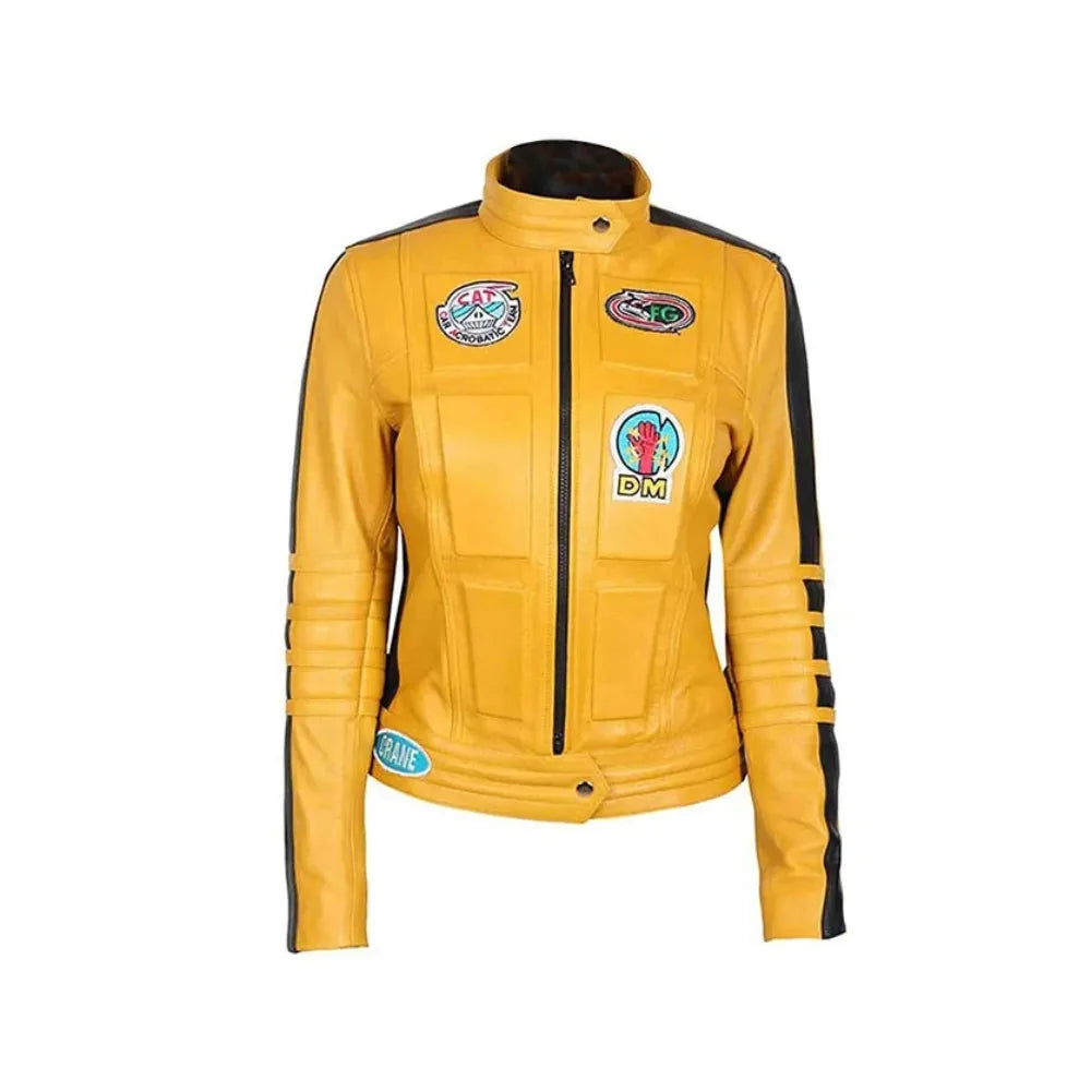 The Bride | Kill Bill Women Biker Leather Jacket