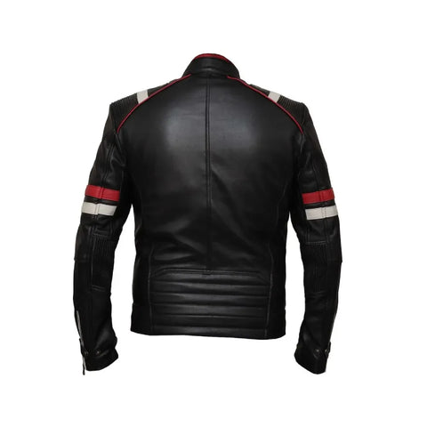 Cafe Racer Retro Vintage Biker Real Leather Jacket