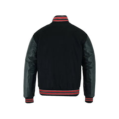 Donnie Wahlberg | Mens Letterman Varsity Wool & Leather Jacket