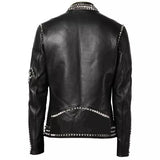 Studded Motorcycle Jacket With Studs