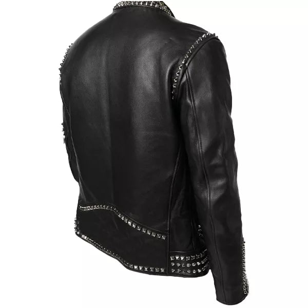 Studded Motorcycle Jacket With Studs