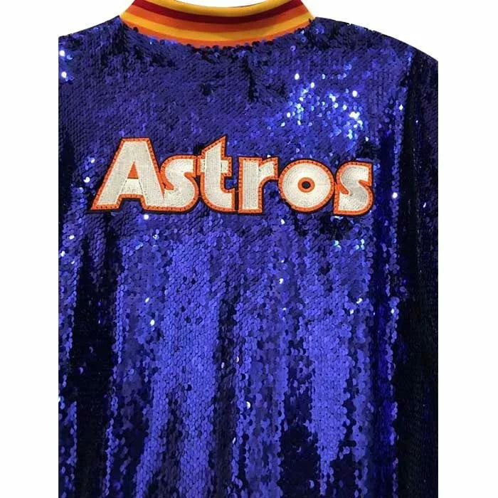 Astros Blue Sequin Jacket