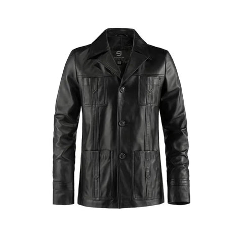 Life On Mars John Sim Blazer Jacket, Sam Tyler Black Leather Jacket