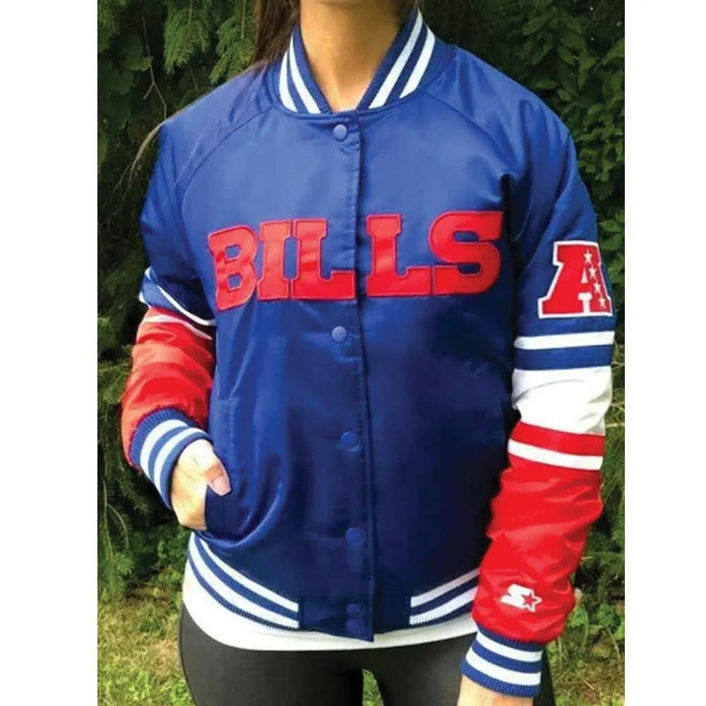 NFL Buffalo Bills Red and Royal Blue Jacket