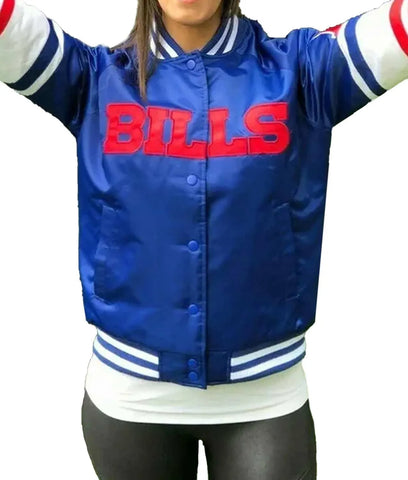 NFL Buffalo Bills Red and Royal Blue Jacket