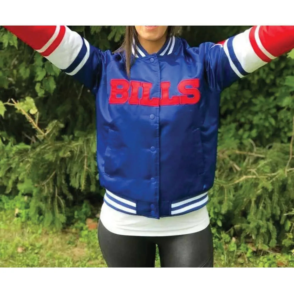 NFL Buffalo Bills Red and Royal Blue Jacket