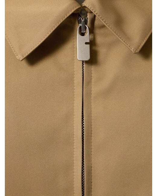 Burberry Men's Brown Tech Blend Zip-up Jacket