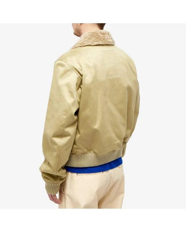 Burberry Men's Natural Shearling Bomber Jacket