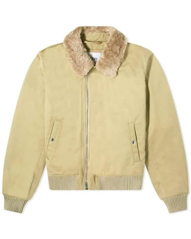 Burberry Men's Natural Shearling Bomber Jacket