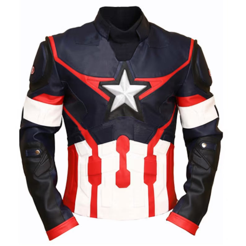 Steve Rogers Captain America Civil War Age Of Ultron Real Leather Jacket