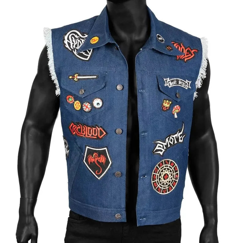 Disney Onward Barley Lightfoot Denim Mens Vest