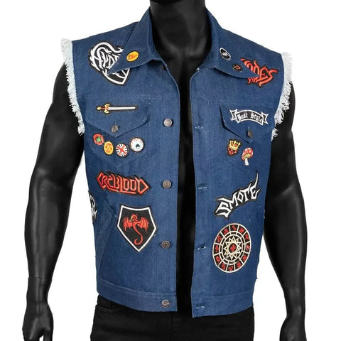 Disney Onward Barley Lightfoot Denim Mens Vest