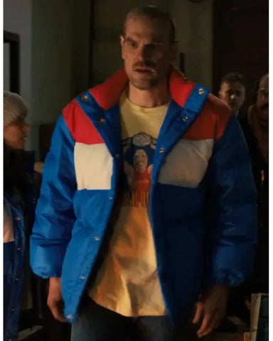 David Harbour Stranger Things Puffer Jacket