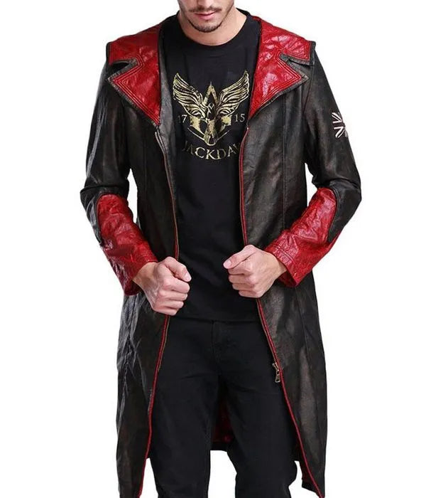 DMC Dante Leather Hooded Coat