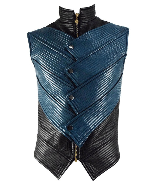 Vergil Devil May Cry 5 Black and Blue Vest