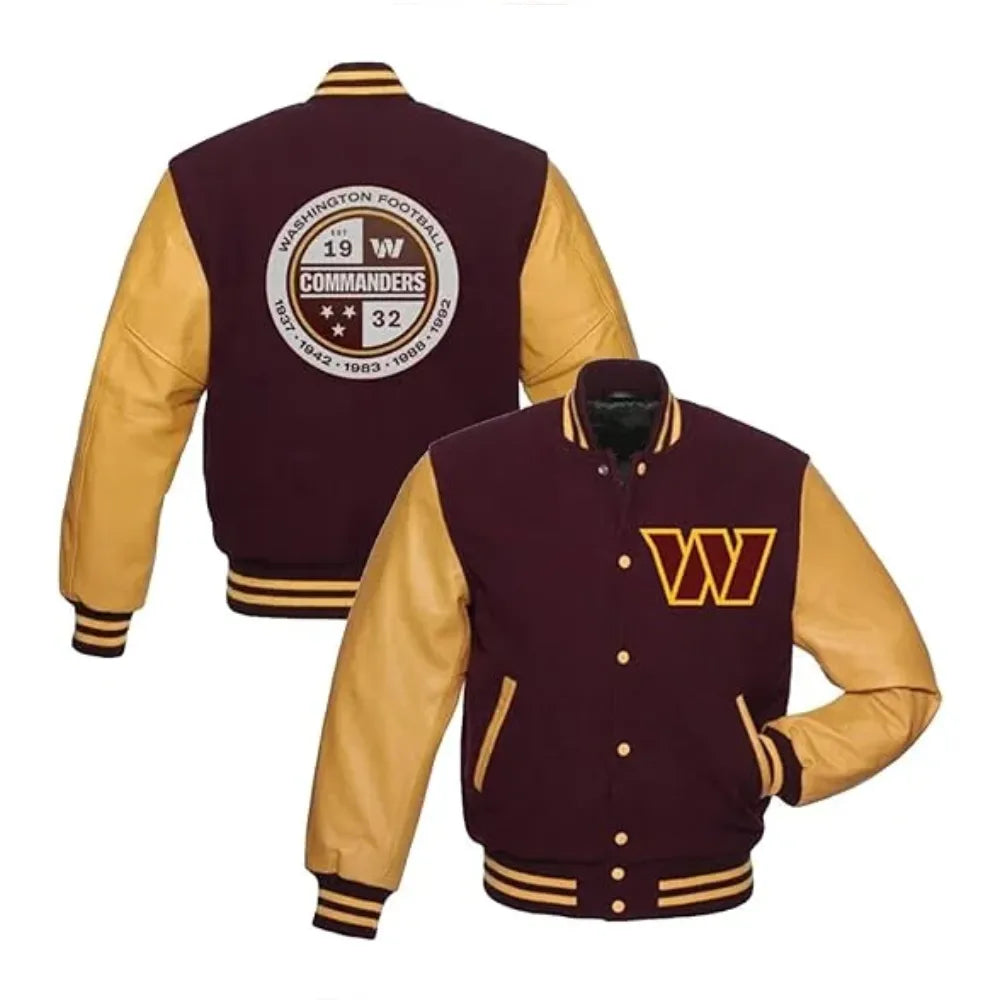 Men's Varsity Letterman Jacket | Washington Commanders Jacket