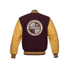 Yellow Letterman Washington Commanders Varsity Jackets