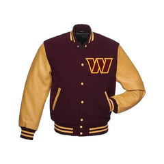 Yellow Letterman Washington Commanders Varsity Jackets