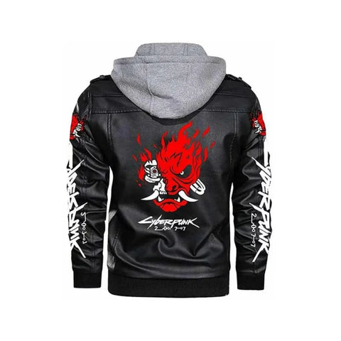 Samurai Gaming Cosplay Jacket | Cyberpunk Halloween Leather Jacket