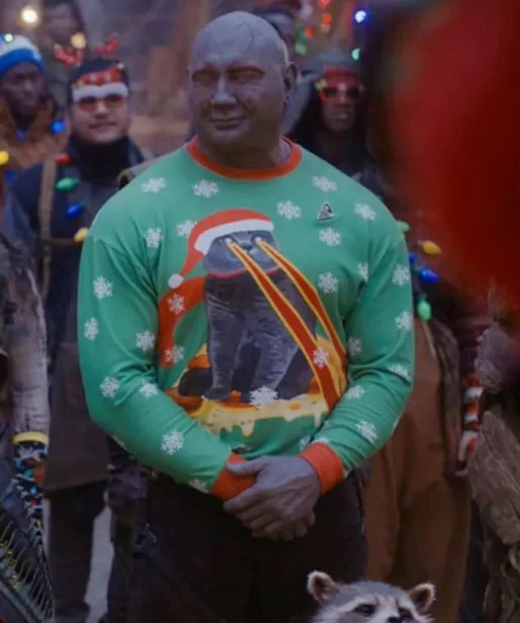 drax christmas sweater
