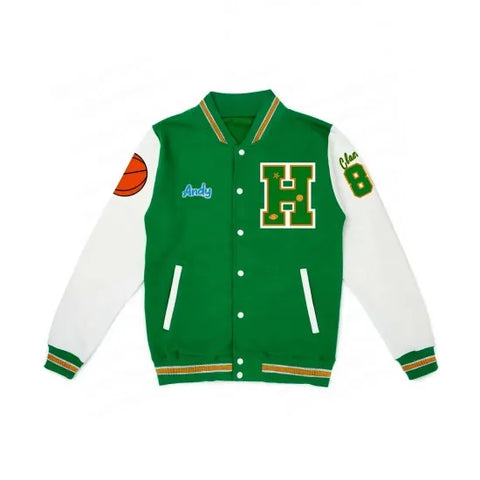 Stranger Things S04 Eddie Munson Green Letterman Jacket