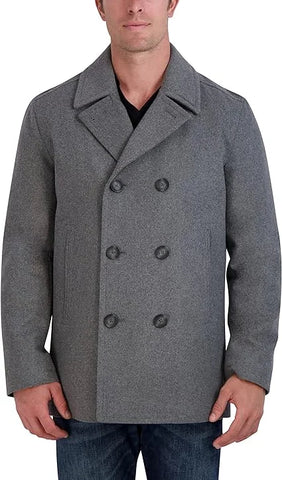 Mens Blazer Coat | Classic Double Breasted Peacoat