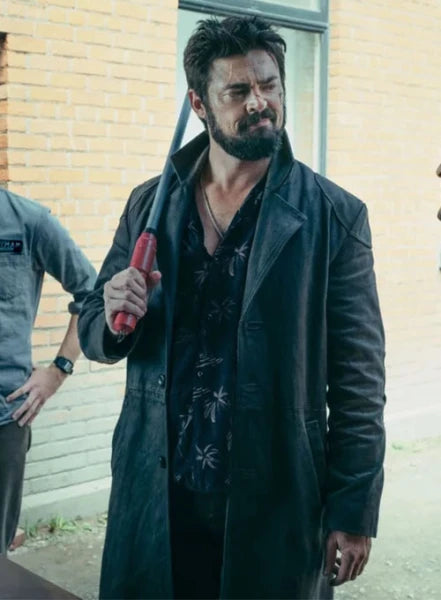 KARL URBAN THE BOYS LEATHER LONG COAT