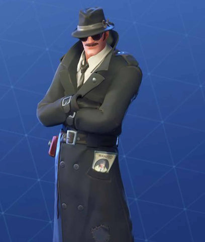 Fortnite Noir Skin Trench Coat