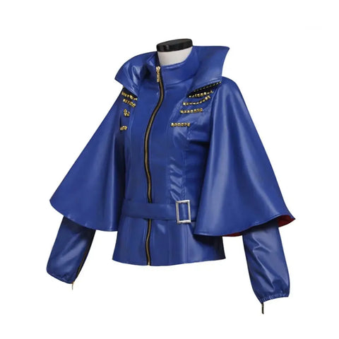 Evie Blue Jacket Outfit Adult Women's Halloween Carnival Cosplay Costume