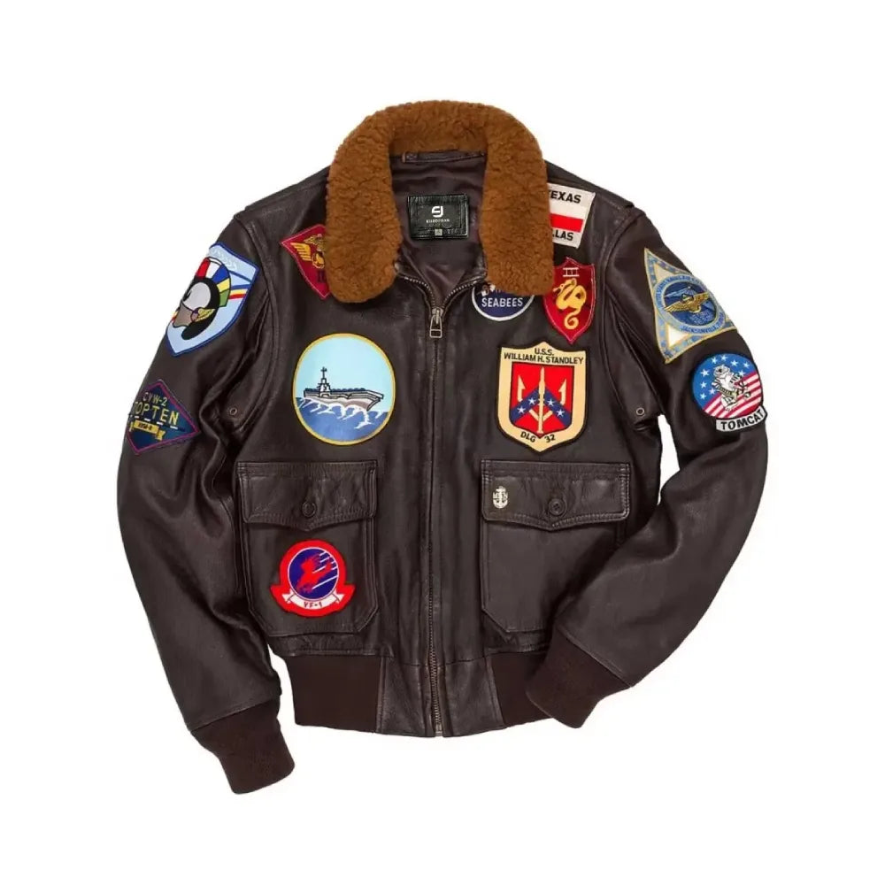 Aviator Flight F-14 Top Gun Bomber Jacket