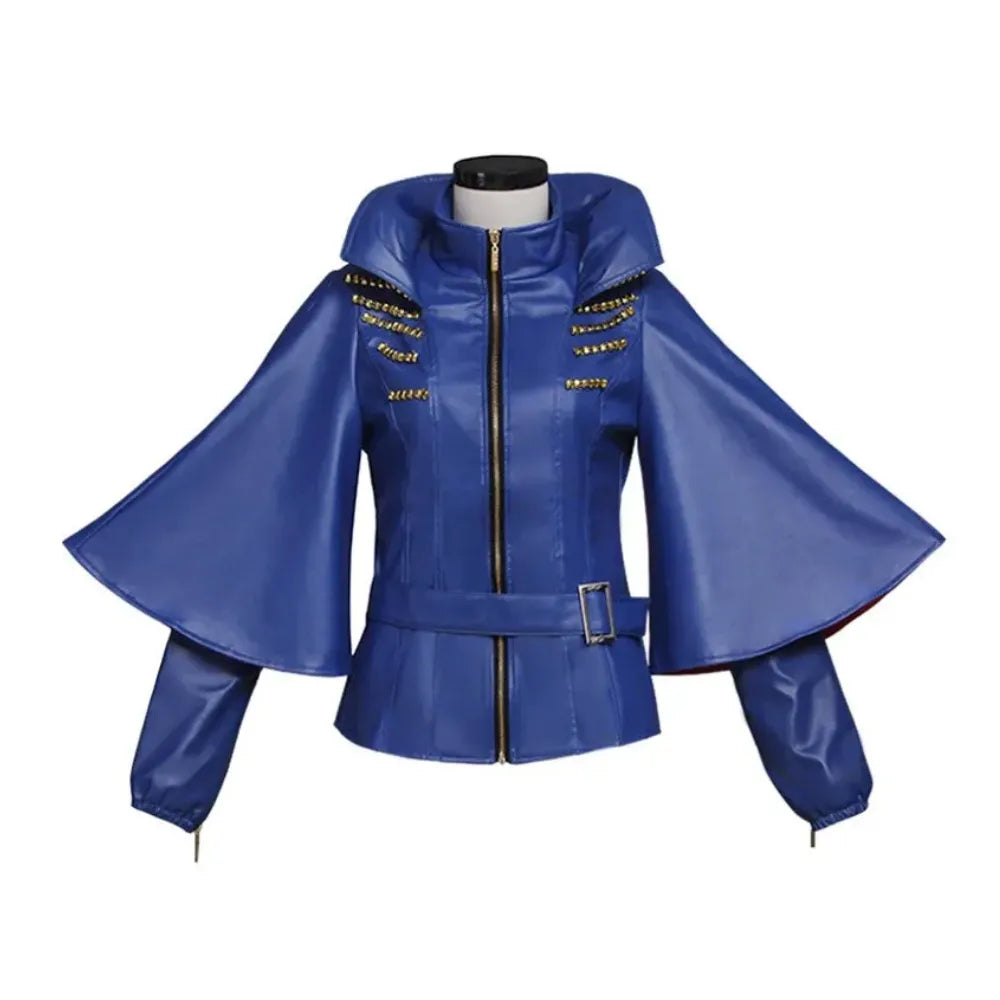 Evie Blue Jacket Outfit Adult Women's Halloween Carnival Cosplay Costume