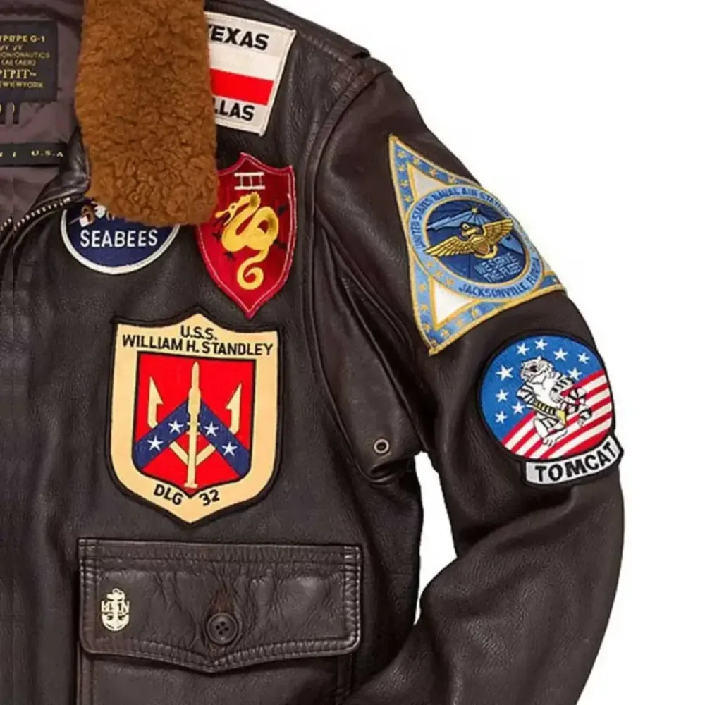 Aviator Flight F-14 Top Gun Bomber Jacket