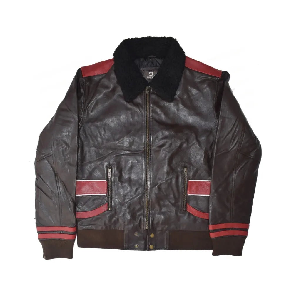 Video Game Dima Rogue Brown Real Leather Jacket