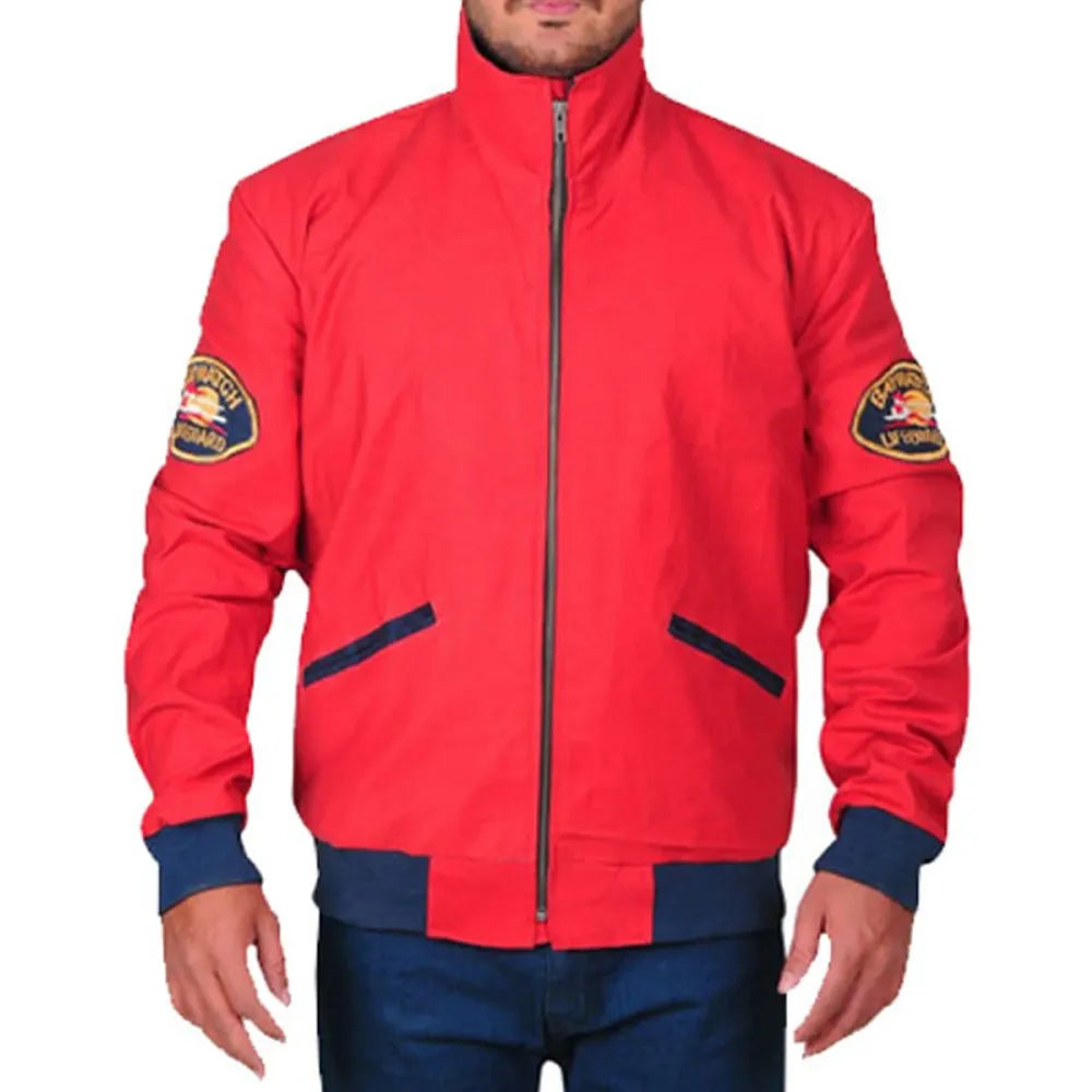 David Hasselhoff Baywatch Bomber Cotton Jacket