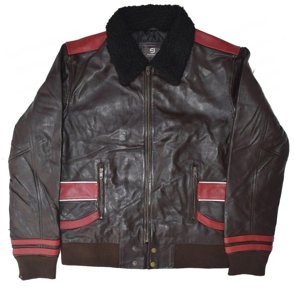 Video Game Dima Rogue Brown Real Leather Jacket