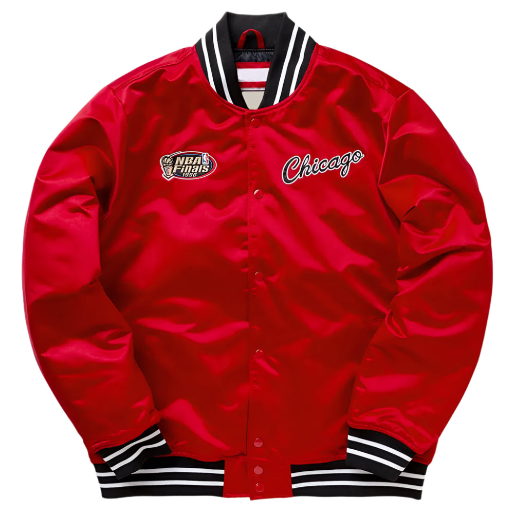 Chicago Bulls Heavyweight Red Satin Jacket