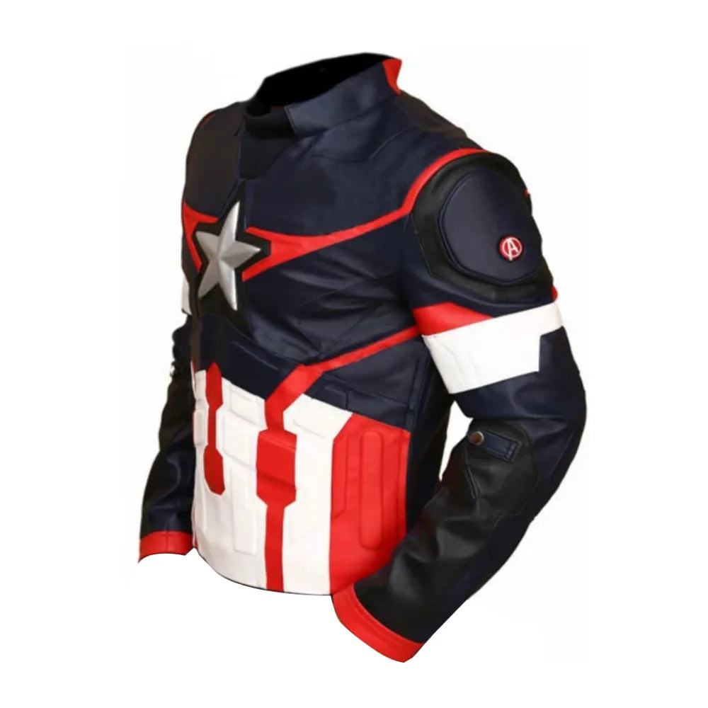 Steve Rogers Captain America Civil War Age Of Ultron Real Leather Jacket