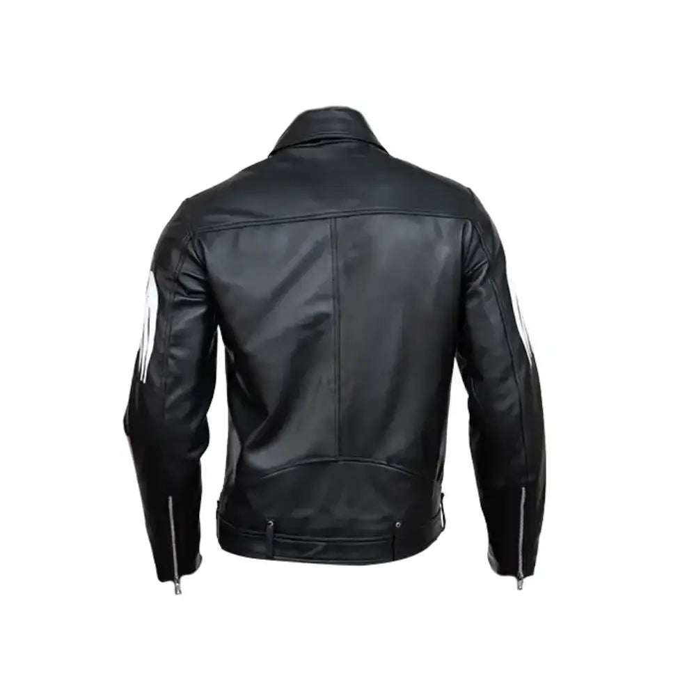 Kiowa Gordon Lysol Blood Quantum Leather Patched Motorcycle California Jacket