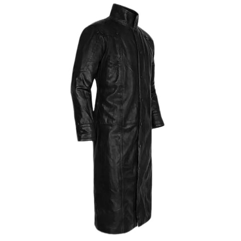 Nick Fury Black Trench Coat | Avengers Leather Coat