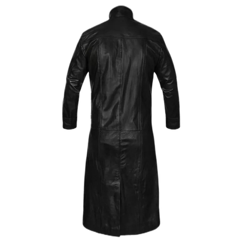 Nick Fury Black Trench Coat | Avengers Leather Coat