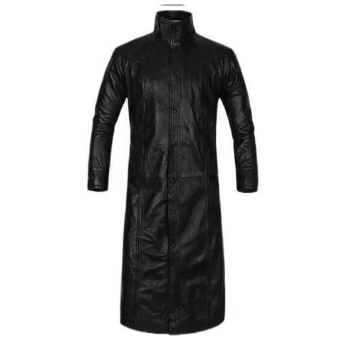 Nick Fury Black Trench Coat | Avengers Leather Coat