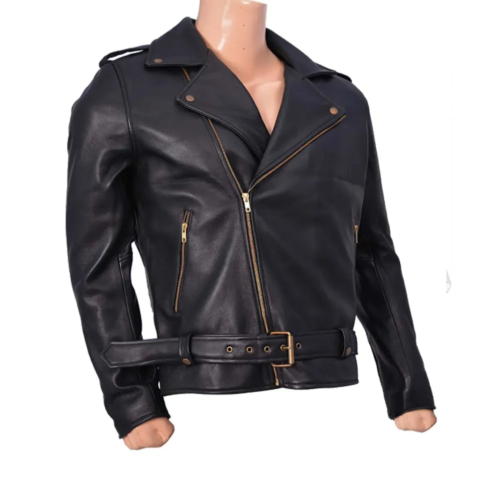 Johnny Depp Cry Baby Wade Walker Black Leather Jacket