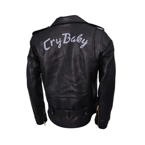 Johnny Depp Cry Baby Wade Walker Black Leather Jacket